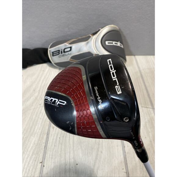 COBRA AMP CELL RED 2013 JP LOFT-10.5 DRIVER S-FLEX GOLF CLUB Fujikura Head Cover - Picture 1 of 15